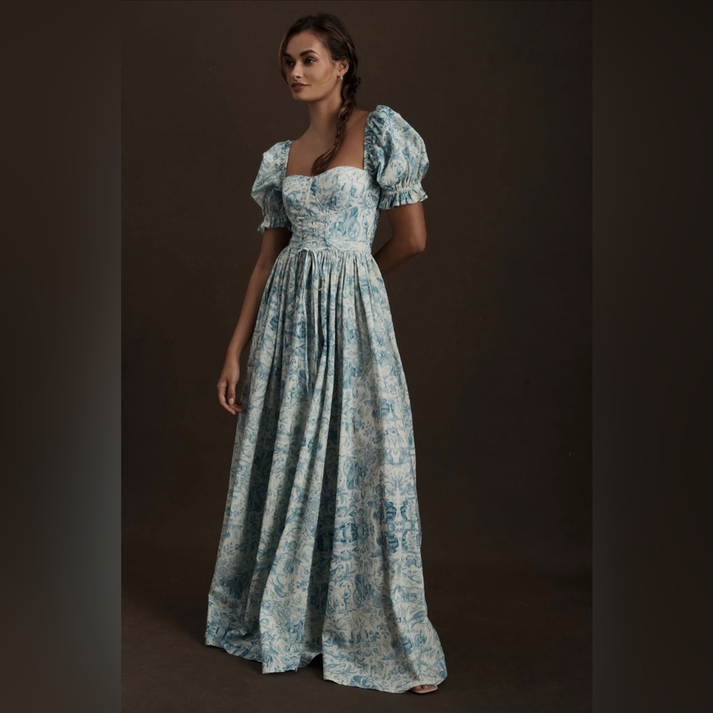 Selkie blue renaissance dress. Floor length. NWT